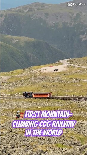 Mount Washington Cog Railway Reaches the Summit! 🚂✨ #Shorts