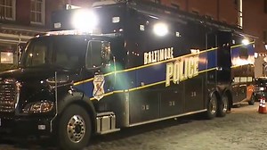 Police set up command post in Fells Point for Halloween weekend