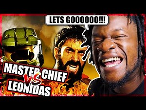 Master Chief vs Leonidas. Epic Rap Battles of History (REACTION)