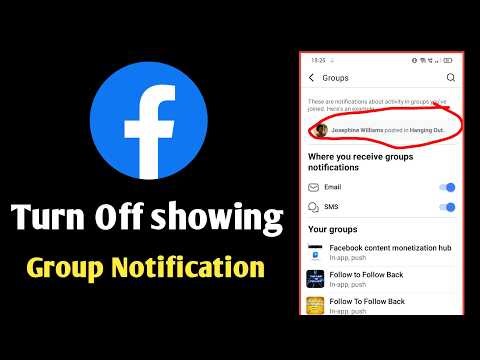 Turn off showing group notification from facebook using mobile phone