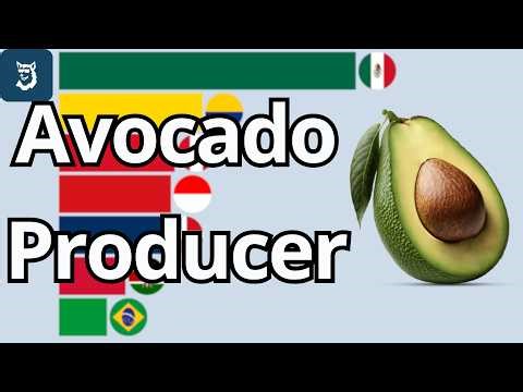 Top 15 Avocado Producing Countries 1961 - 2026