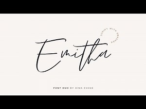 Emitha Script Font Free Download