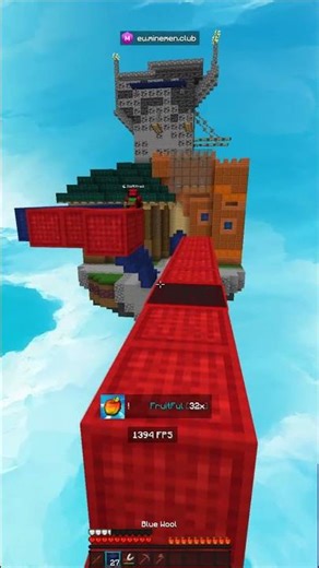 clutching with the best pack #bedwars #minecraft #shorts #hypixel