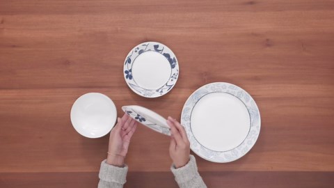 Corelle MilkGlass 12-Piece Dinnerware Set, Service for 4, Higher Rimmed Dinnerware Set, Lightweight & Chip Resistant Dinner Dessert Plate & Soup/Cereal Bowl, Rutherford