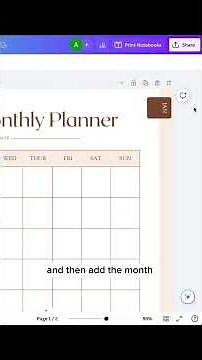 Create a Digital Planner in Canva