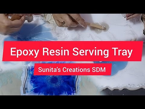 Resin Tray | Epoxy Resin Serving Tray | Tutorial for Beginners Resin Art