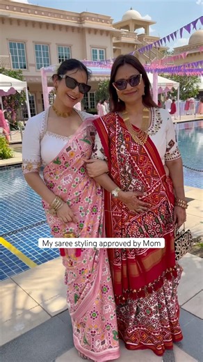 GRWM with me & mom ❤️#grwm #fashion #styling #saree #mom #lifestyle #haldi