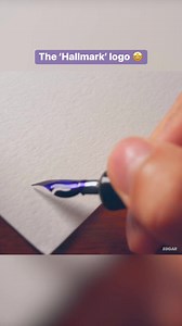 3.1M views · 10K reactions | Lettering the Hallmark logo #hallmark | Made by Edgar | Facebook