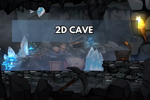 2D Platformer Cave by BluBlu Games