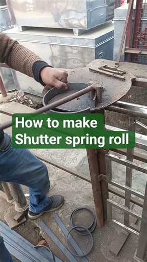 How to make shutter spring ring #msfabrication #welding #ironworkdesign #youtubeshorts
