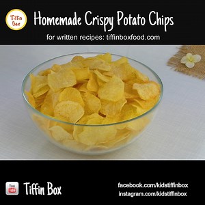3.3K views · 55 reactions | Homemade Crispy Potato Chips | Tiffin Box | Facebook