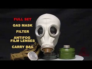 GP5 BLACK AND GREY GAS MASK