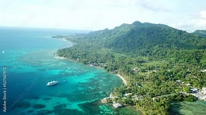 Main island Weno of Truk lagoon, Chuuk Truk lagoon is the World's wreck diving destination Chuuk state of Federated States of Micronesia.