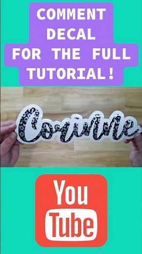 Make die cut decals with your Cricut