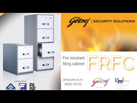 Godrej FRFC 4 Drawers (Fire Resistant Filing Cabinet) BIS rated for storage of imp files documents