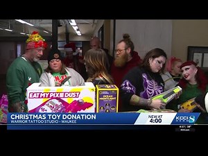 Waukee tattoo shop donates $15,000 in toys to Iowa non-profit