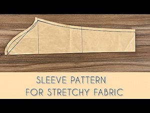 HOW TO DRAFT A SLEEVE PATTERN FOR STRETCHY FABRIC | BASIC SLEEVE FOR KNIT | CILLA SI