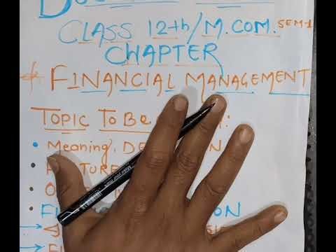 Business Studies Class 12th Chapter-( Financial Management), M.com, (PART 3)
