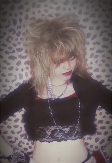 Makeup Transformation with 80s Rock Vibes