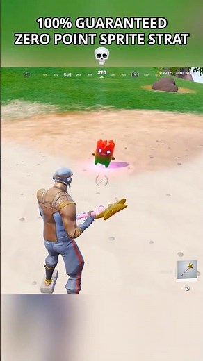 100% Gummy Gold Zero Point Sprite Strat 💀 #fortnite #relishh