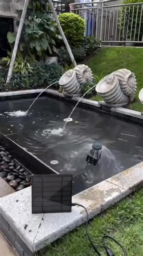 Solar Panel Powered Water Feature Pump for Garden Pool Pond Fish Aquarium Fountain Eco-Friendly Outdoor Decor #homegarden #hometechgadgets #aquariums #waterproofpanels #homeelectronics #motionsensorlights #wateringmadeeasy #gardeningtool #hotwaterbottles #waterproofphoneholderforshower
