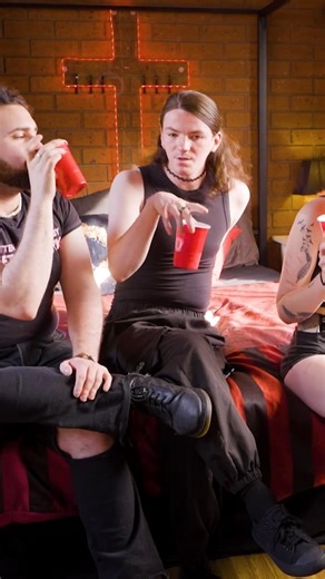 Part 3 3 People are scared of my demon clown look - is my “clean” look cuter 👀 #fyp #goth #drag #makeover #transformed #androgynous #emo. | Happy girl