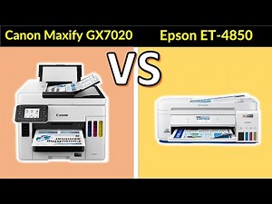 ✅Canon Maxify GX7020 All-in-One vs Epson EcoTank ET-4850 All-in-One Full Comparison