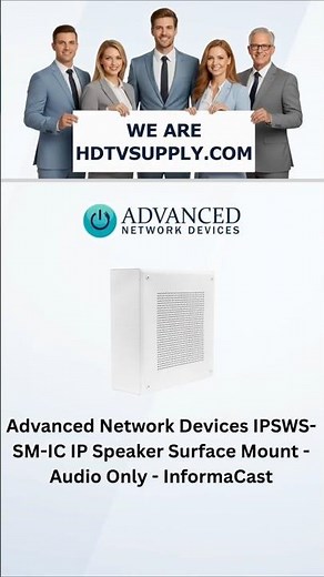 Advanced Network Devices IPSWS-SM-IC IP Speaker Surface Mount - Audio Only - InformaCast
