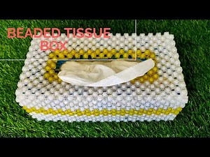Beaded tissue box tutorial for beginners