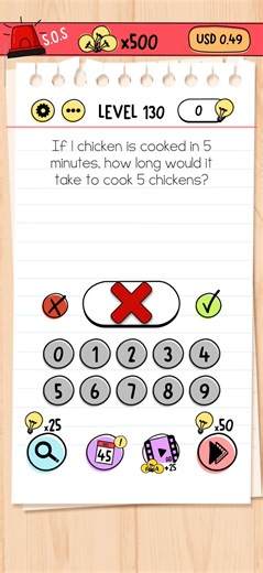 Brain test level 130