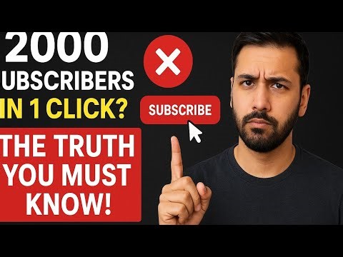 2000 Subscribers in 1 Click? The Shocking Truth You Must Know!