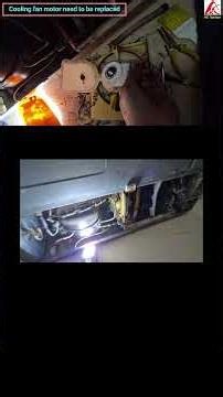 Fridge repair Samsung cooling fan motor problem Very Noisy causing whole fridge not cold 20260310