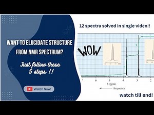 NMR-07| Find structure using NMR spectrum? | Tricks to find chemical structure|solve spectra