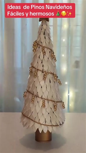 Ideas hermosas y fáciles de Pinos Navideños 🎄✨ #navidad🎄🎀 #christmas #arboldenavidad #paratii #fyp