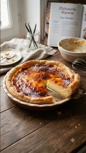 Flan Pâtissier Maison : La Recette Facile et Crémeuse!🔥​#flanpatissier #flanmaison #recettefacile