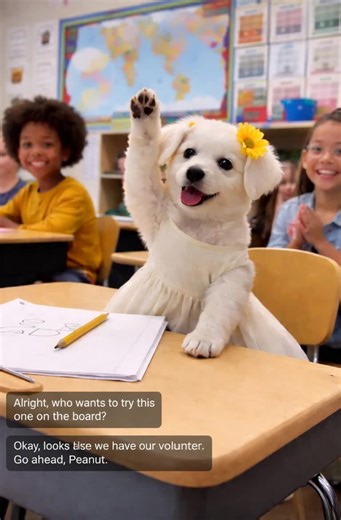 #creatorsearchinsights When the Cutest Student Volunteers 🐶📚 | Classroom Moment You’ll Love 📄 Description: This adorable little puppy just stole the whole classroom’s attention 😍🐶 When the teacher asked for a volunteer… she didn’t hesitate! ✋✨ Moments like these remind us how pure, joyful, and heartwarming animals can be 💛 Who else would love a student like this in class? 😄 Tag a friend who would smile watching this! #CutePuppy #FunnyMoments #ClassroomFun #doglovers