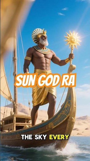 The Mighty Sun God Who Ruled Creation | Egyptian Mythology Explained 🌞shorts #egyptiangod