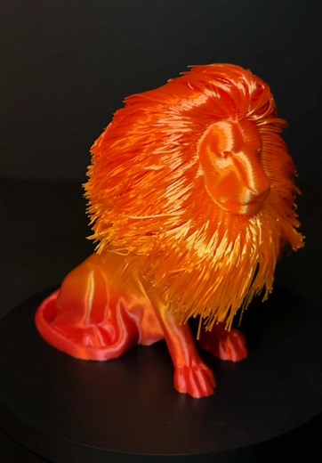 3D-Printed Hairy Lion: A Stunning Time Lapse
