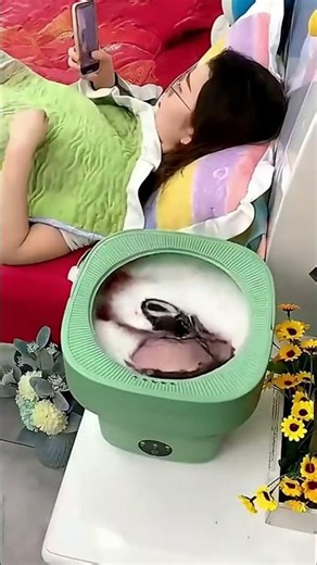🔔 Travel Friendly Portable Foldable Automatic Washing Machine – Clean Clothes Anywhere (# 2613 )