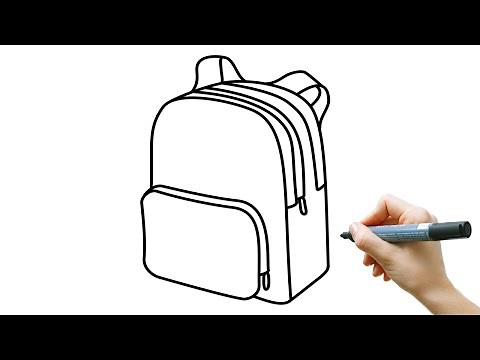 Rugzak tekenen voor kinderen