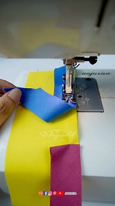 Joining bias tape tutorial: Different colors for easy understanding! #BiasTape #SewingTutorial #SewingProjects #DIYBiasTape #BiasTapeJoining #SewingHacks #CreativeSewing #SewingInspiration #SewingCommunity #EasySewing #CraftingIdeas #HandmadeWithLove #SewingForBeginners #FabricCrafts #SewingTips | Anjurisa