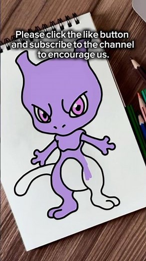 How to Draw Mewtwo | Step by Step Pokémon Drawing Tutorial (Easy)