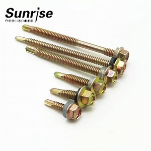 [Hot Item] Self Drilling Screws with Hex Washer Head of Rubber Washers