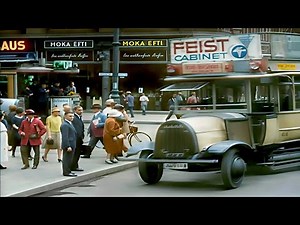 A Day in Berlin 1920s in color [60fps, Remastered] w/sound design added