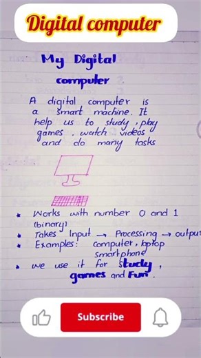 Digital Computer Explained | What is Digital Computer? | Types & Uses | Computer Basics#shortvideo