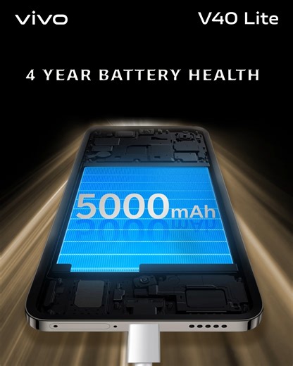 Quick charge, long-lasting adventure✌ vivo V40 Lite’s 80W FlashCharge and 4-Year Battery Health are built to keep up with you! Available Now! (8GB 128GB) BDT 28,999 VAT (8GB 256GB) BDT 31,999 VAT Learn More👇 https://shop.vivo.com/bd/product/2106 #vivoV40LiteBD #AIAuraLightPortrait #80WFlashCharge #buynow #Lovevivo #LoveBangladesh #vivoBangladesh | vivo