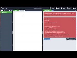 Writing a basic LaTeX document with overleaf (v2)