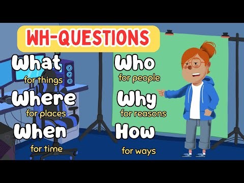 English Grammar | Wh- Question for Kids | ESL
