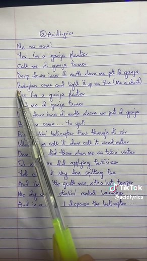 Marlon Asher Ganja Farmer Lyrics Video
