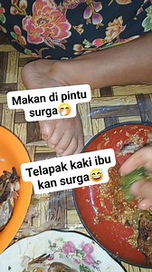 Makan di pintu syurga😅😁 #reels #fyp #viral #vidiolucu #surga | Mhey Merista